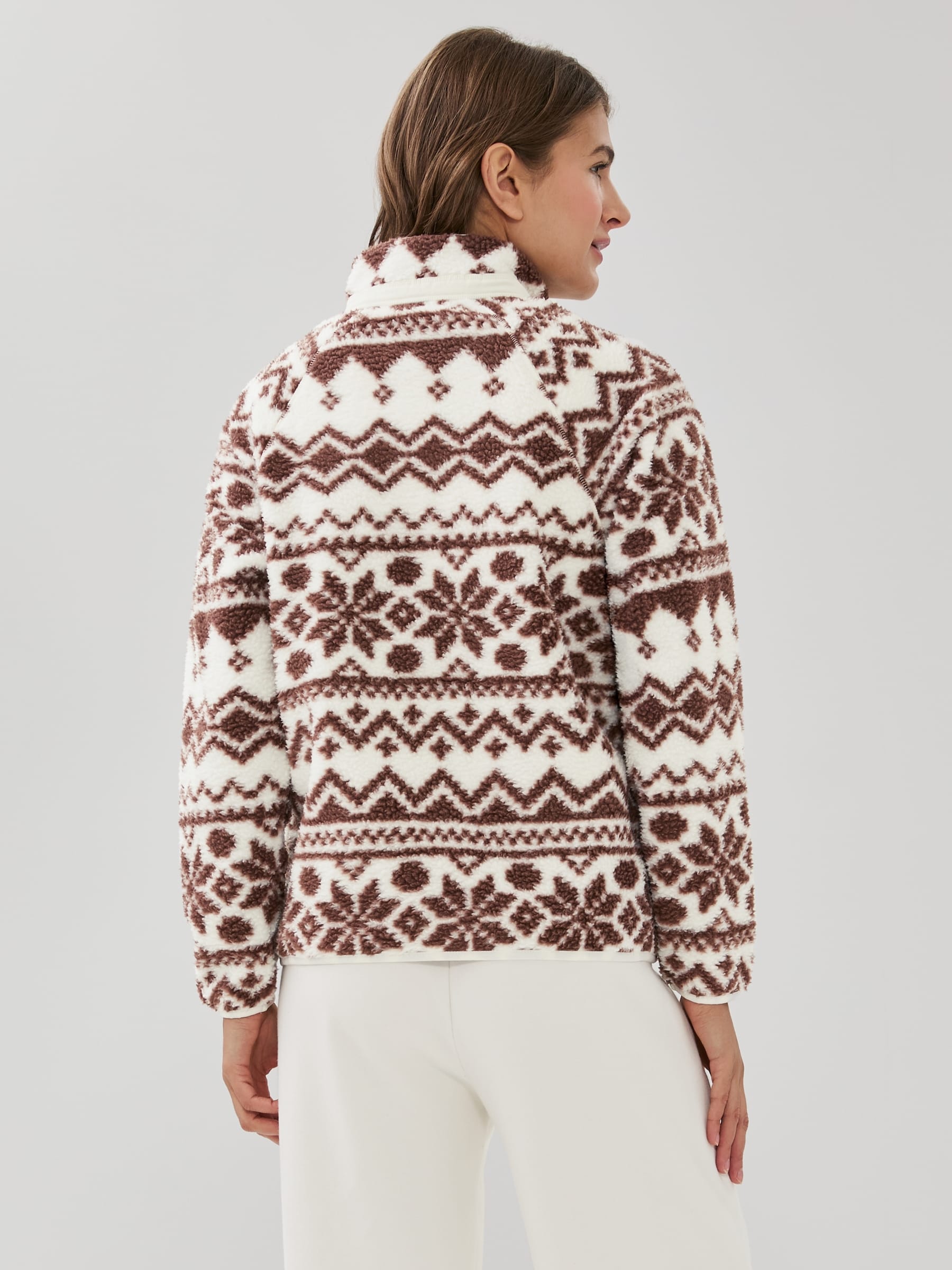 Veste en molleton effet peau de mouton