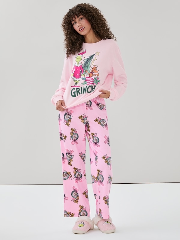Pantalon de nuit Le Grincheux - Rose pâle