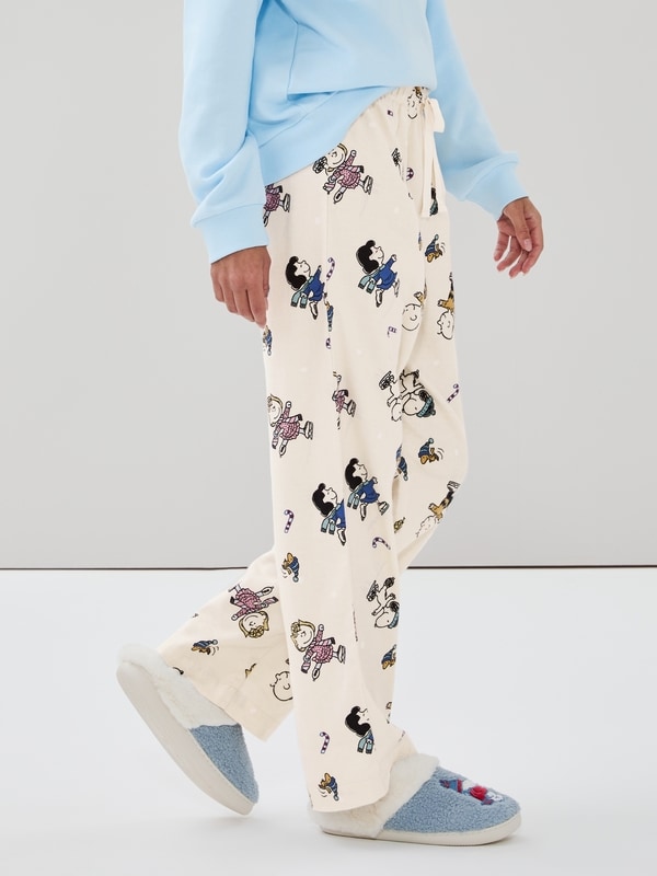 Peanuts Holiday Sleep Pant - Off White