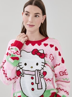 Hello Kitty® Holiday Sweater - Pastel Pink