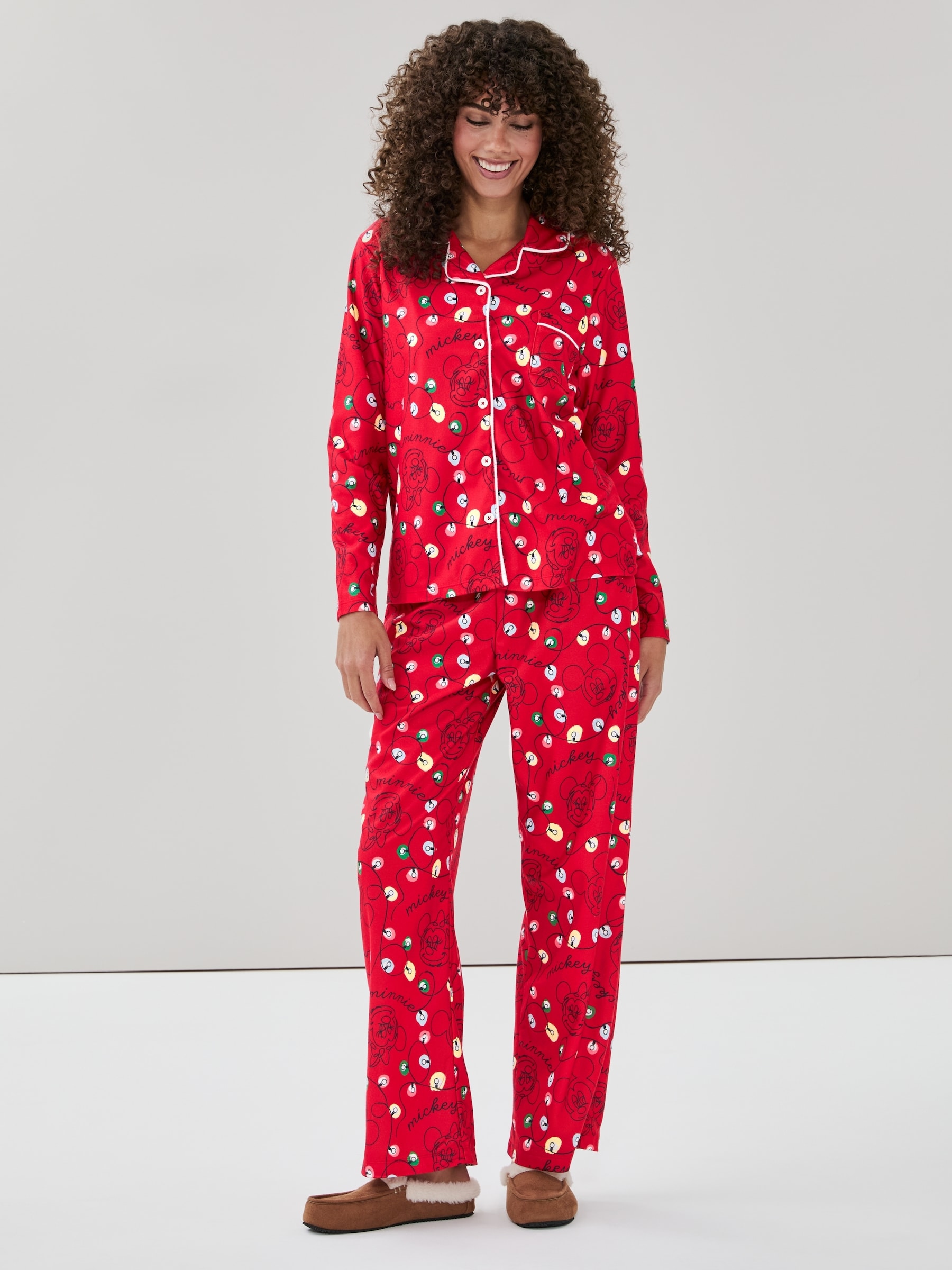 Disney Mickey and Minnie Mouse Holiday Sleep Set