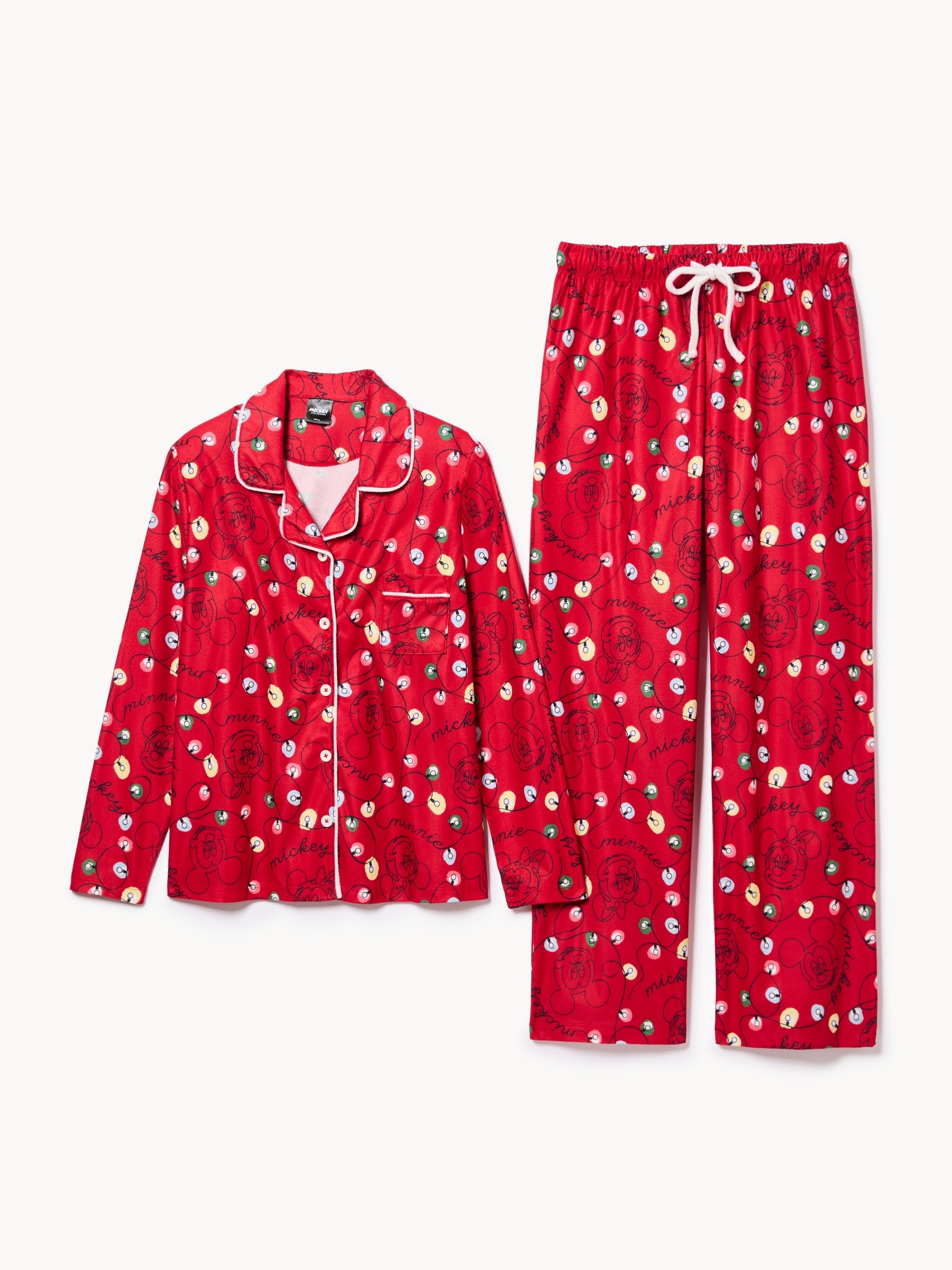 Disney Mickey and Minnie Mouse Holiday Sleep Set