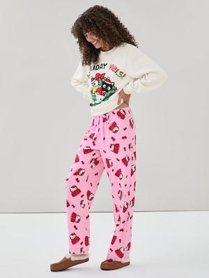 Pantalon de nuit festif Hello KittyMD - Rose