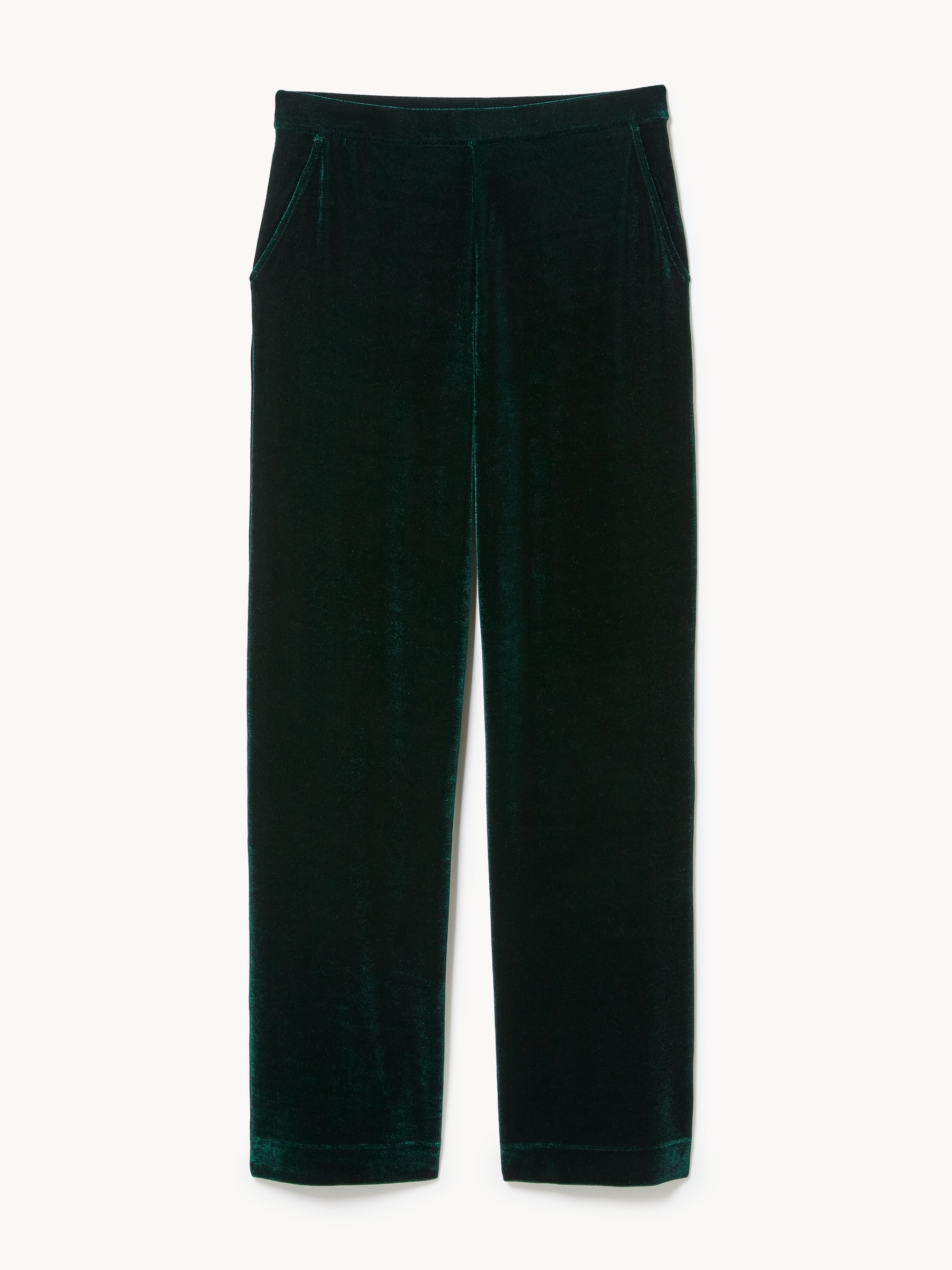 Pantalon à jambe large en velours