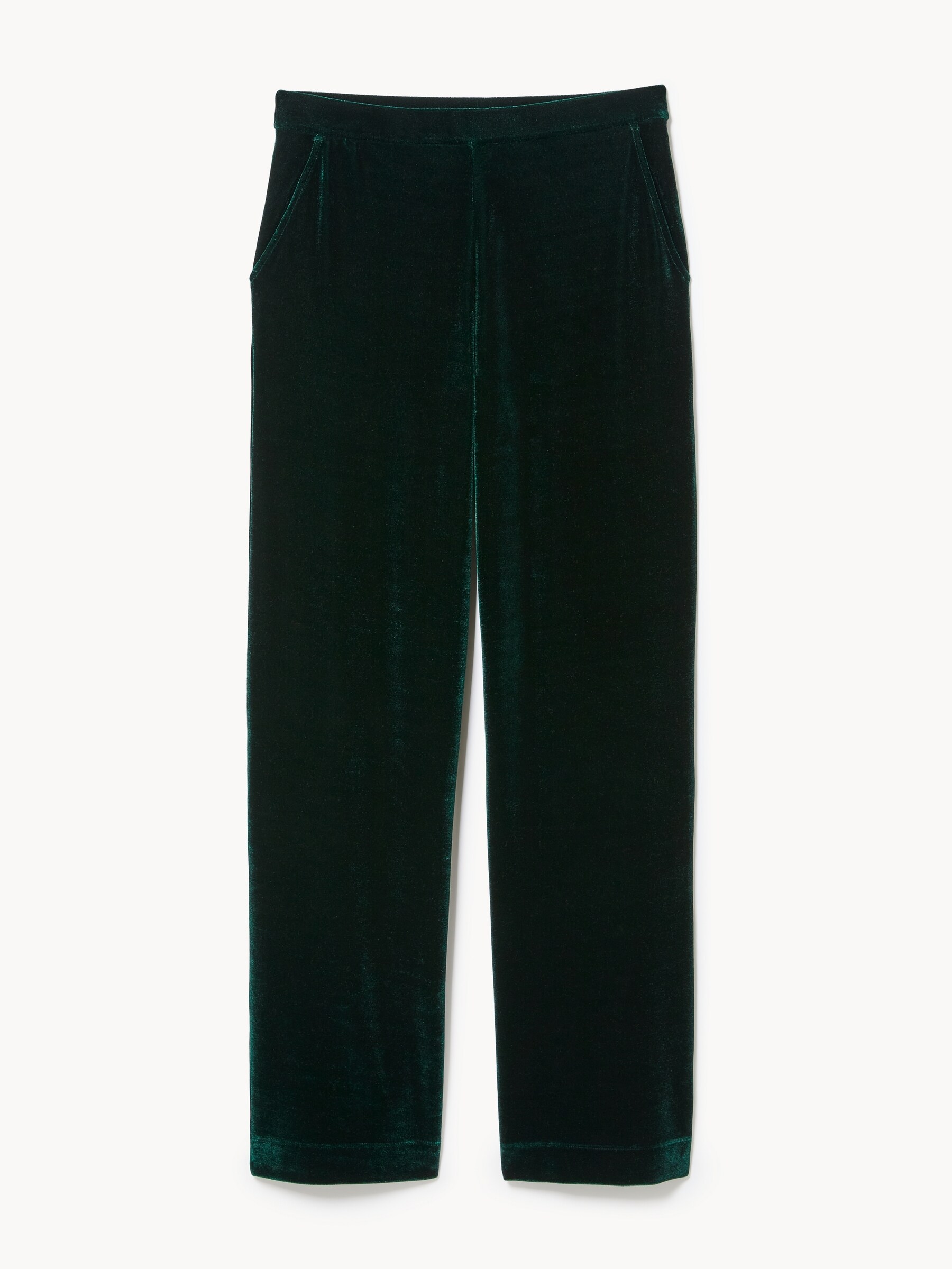 Pantalon à jambe large en velours
