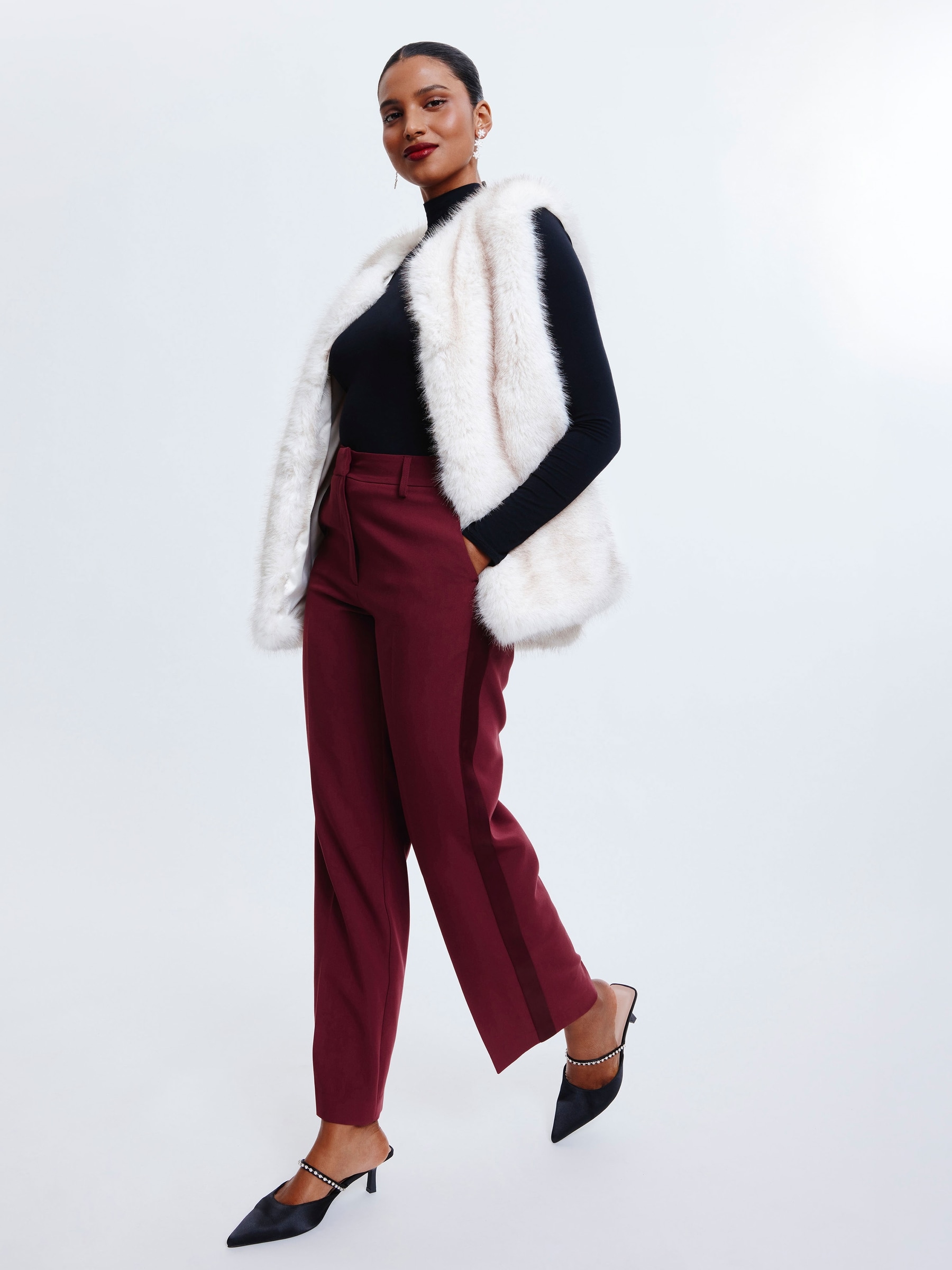 Pantalon à jambe droite