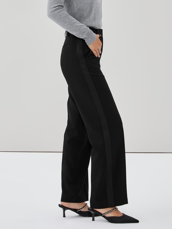 Pantalon à jambe droite - Noir JF