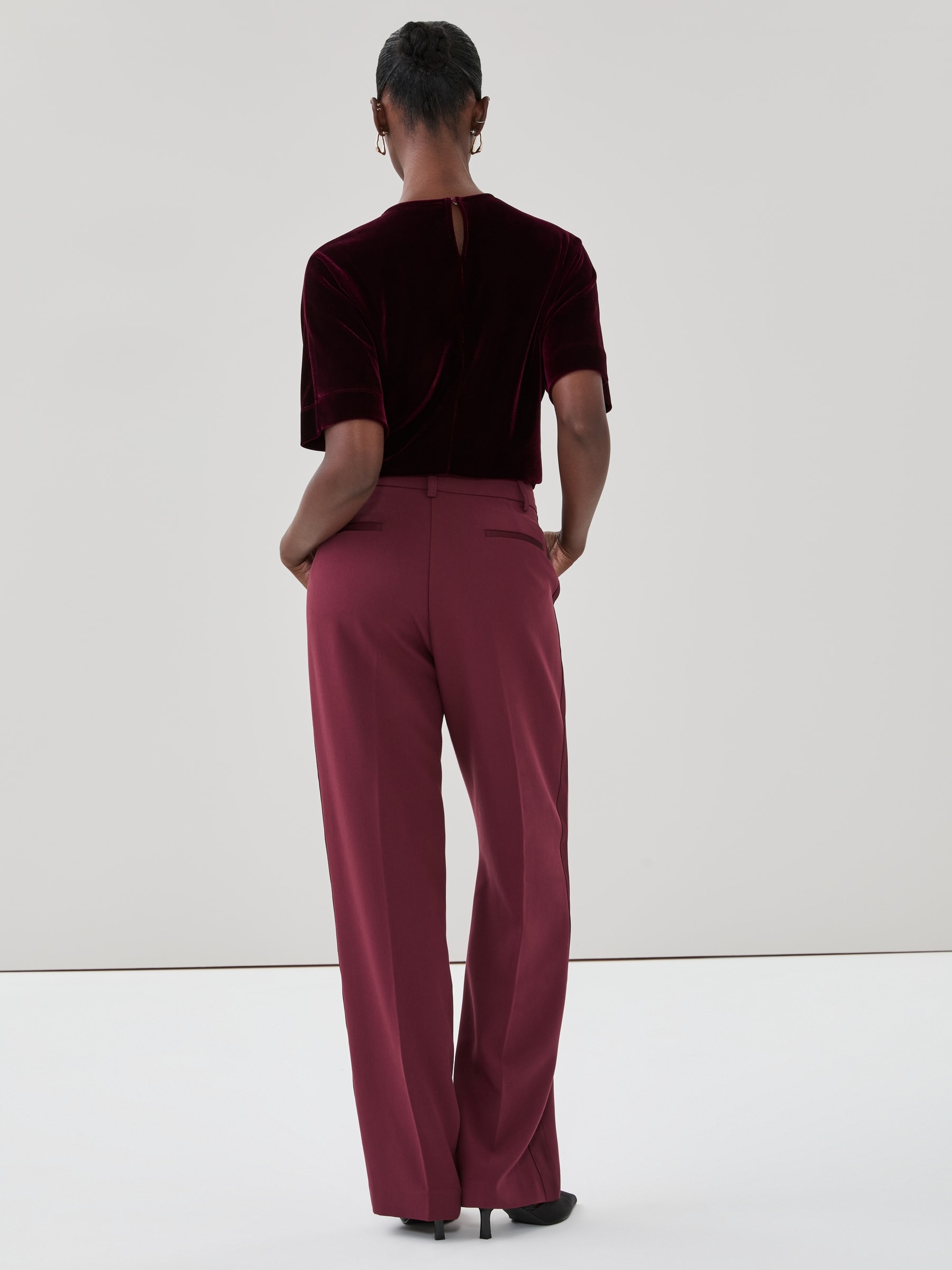 Pantalon à jambe droite