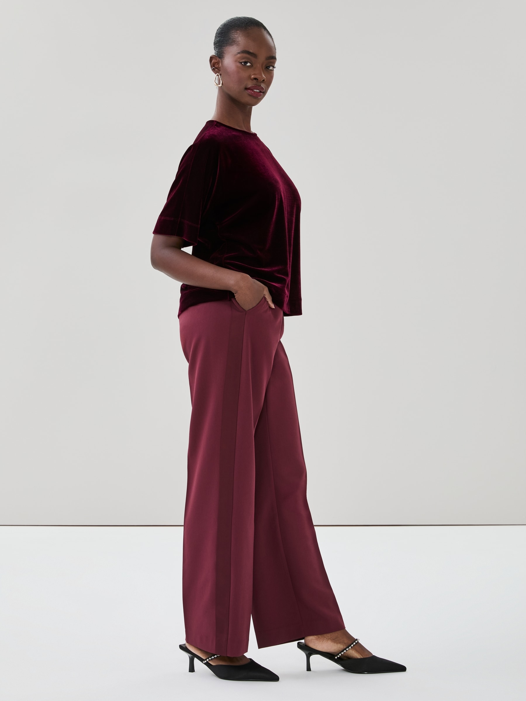 Pantalon à jambe droite