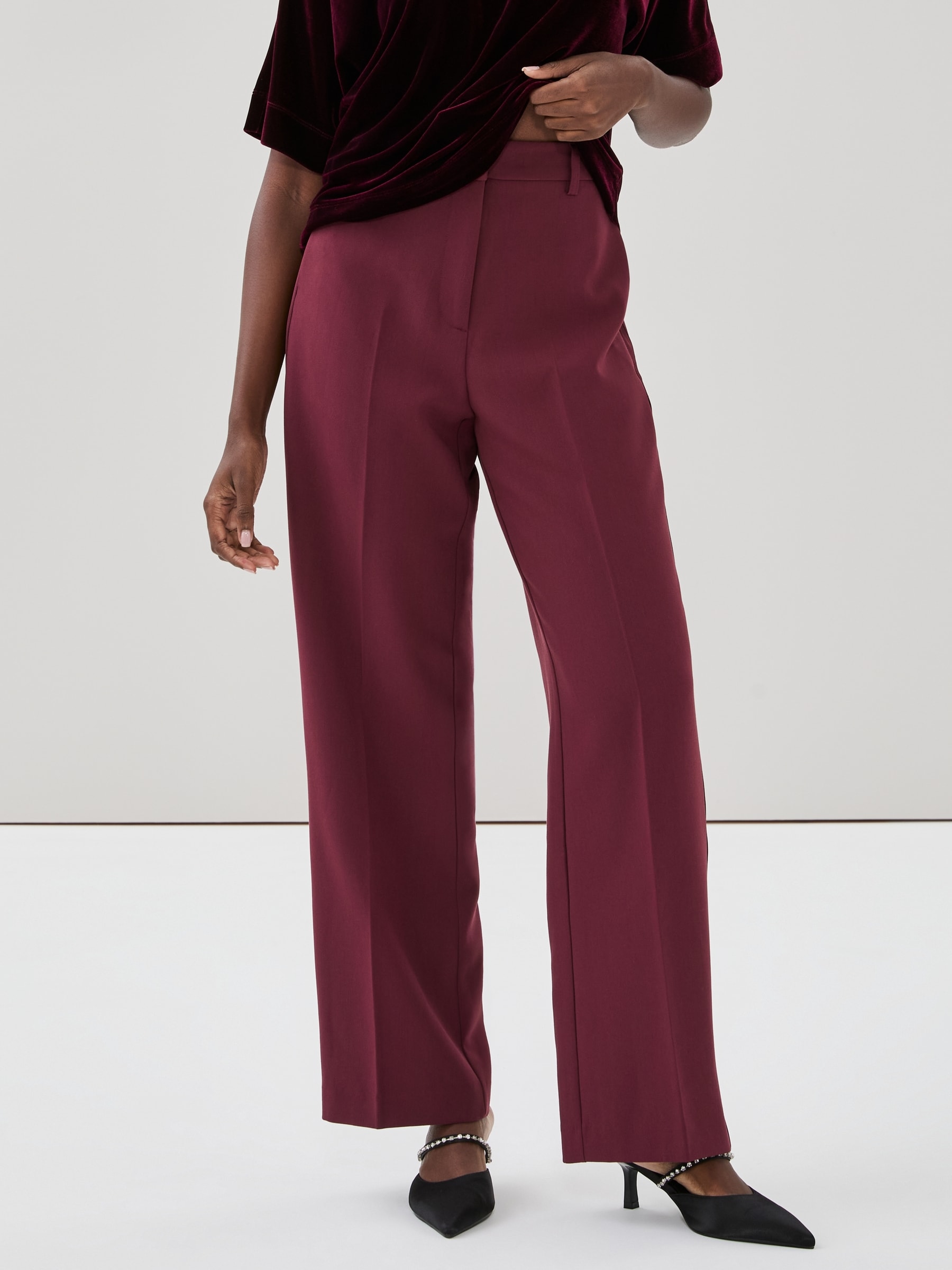 Pantalon à jambe droite