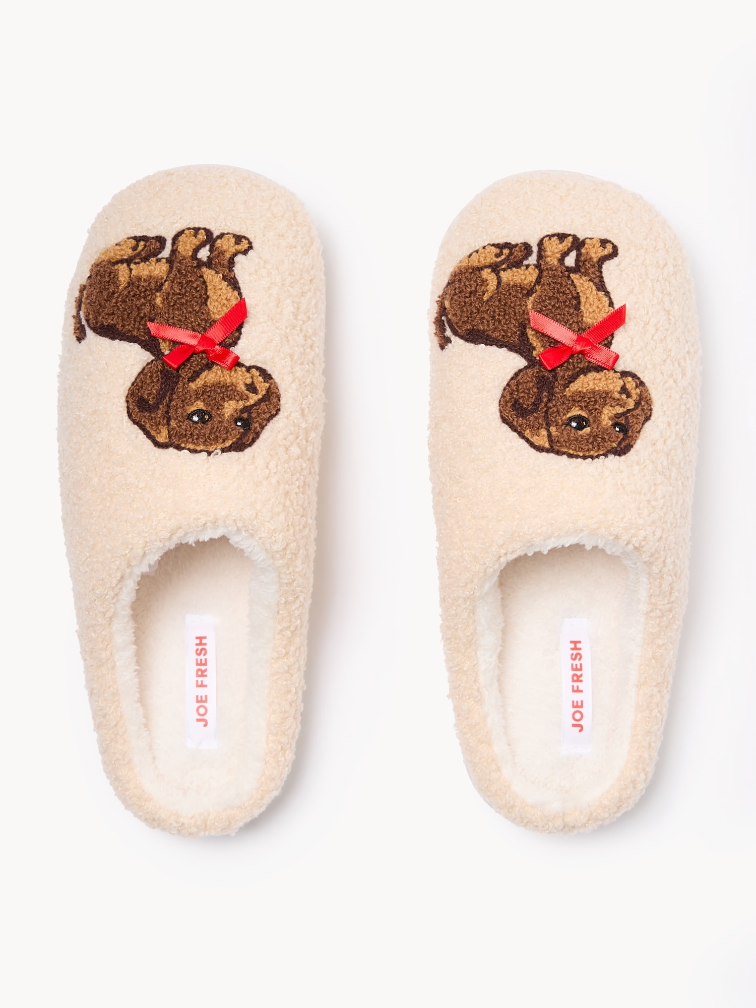 Pantoufles à motif de chien