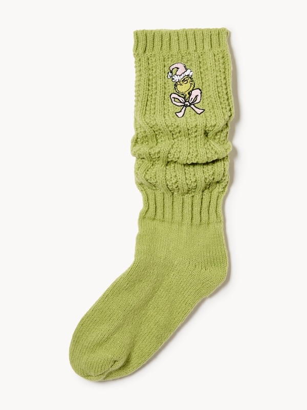 Joe Fresh Grinch Slouchy Crew Socks 1 ea, $12.00/1ea
