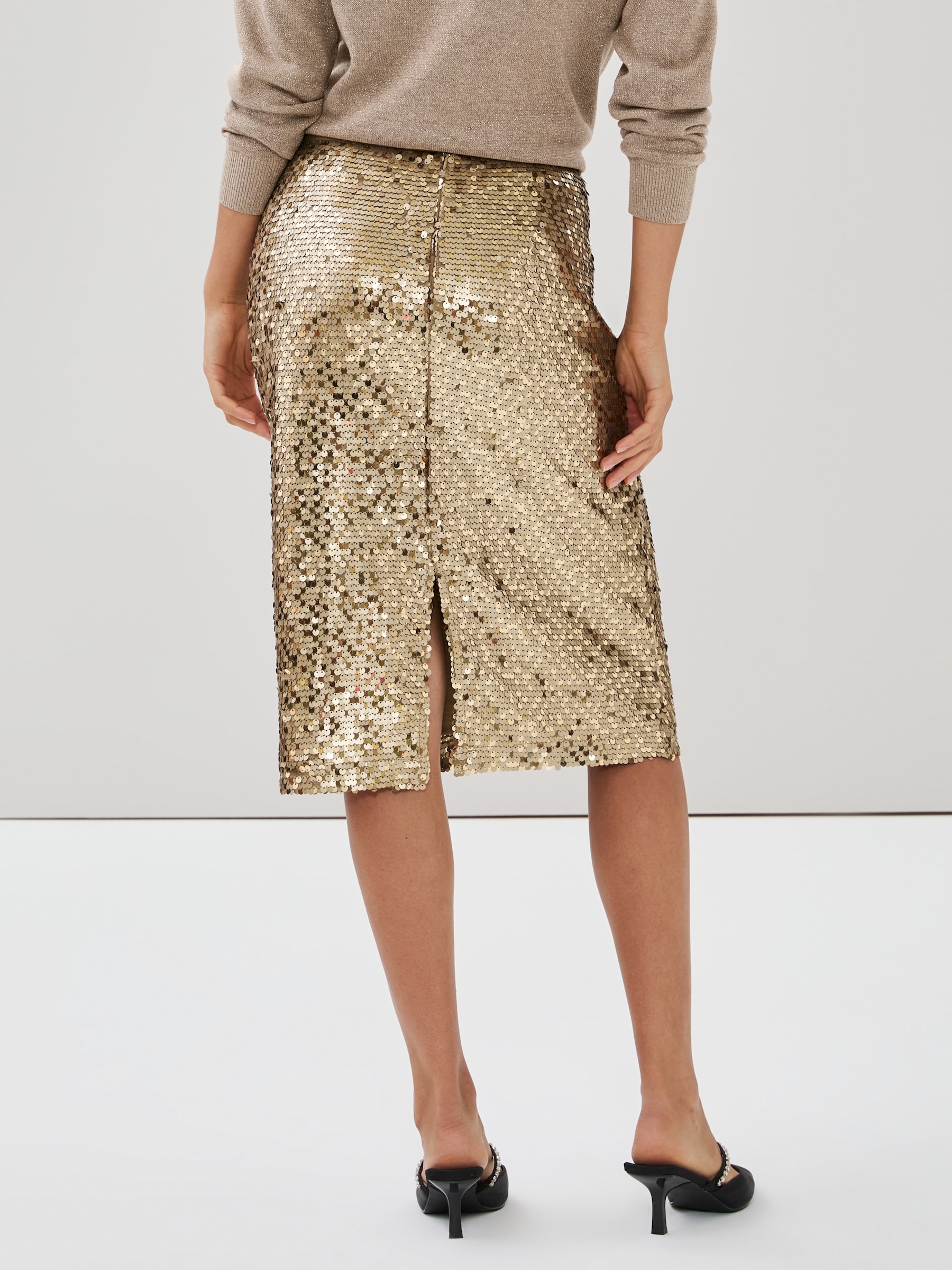 Sequin Midi Skirt