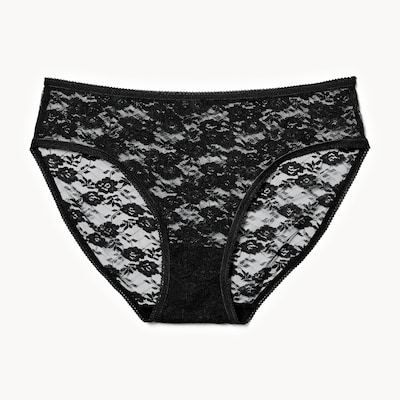 Culotte bikini en dentelle - Noir JF