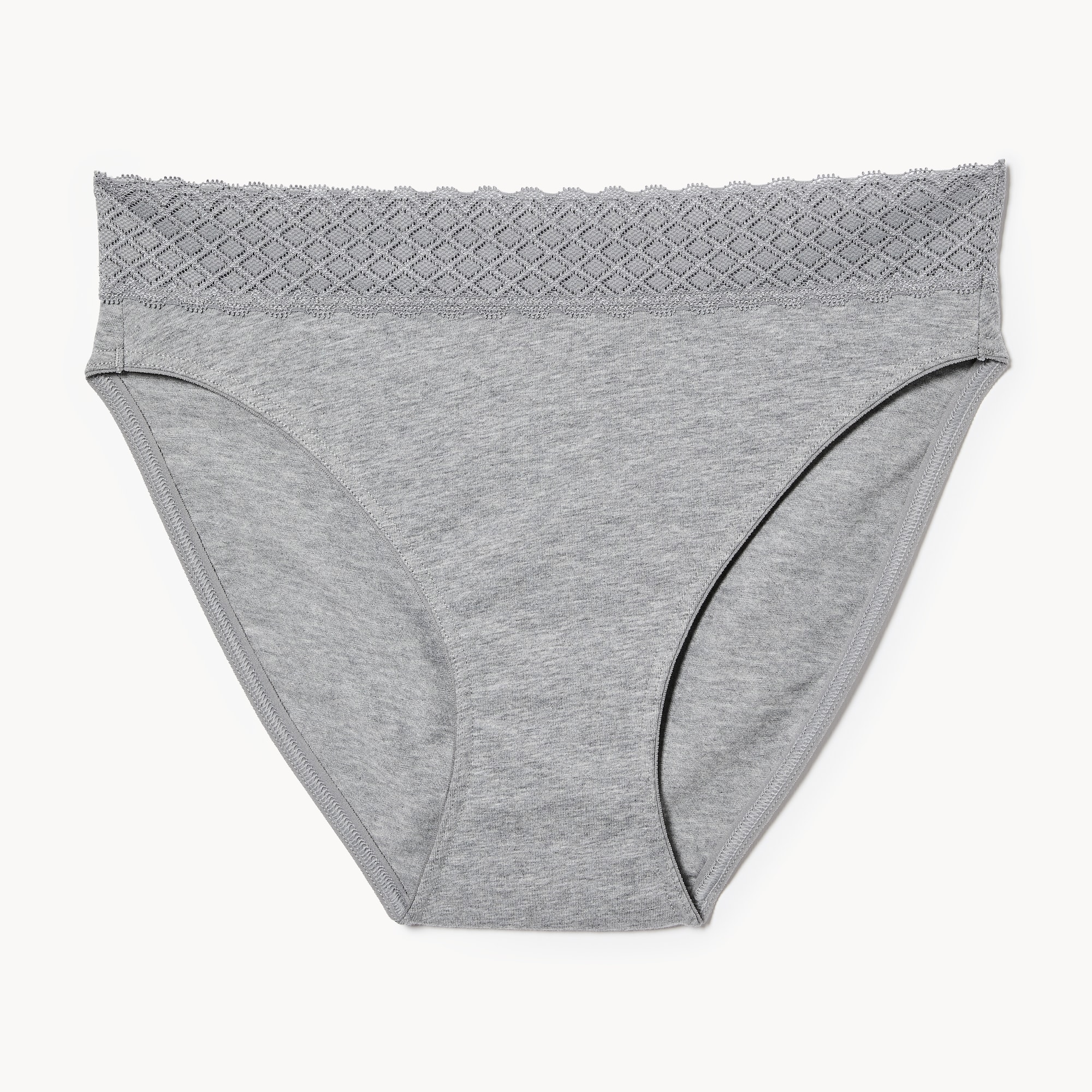 Cotton Lace High-Cut Brief