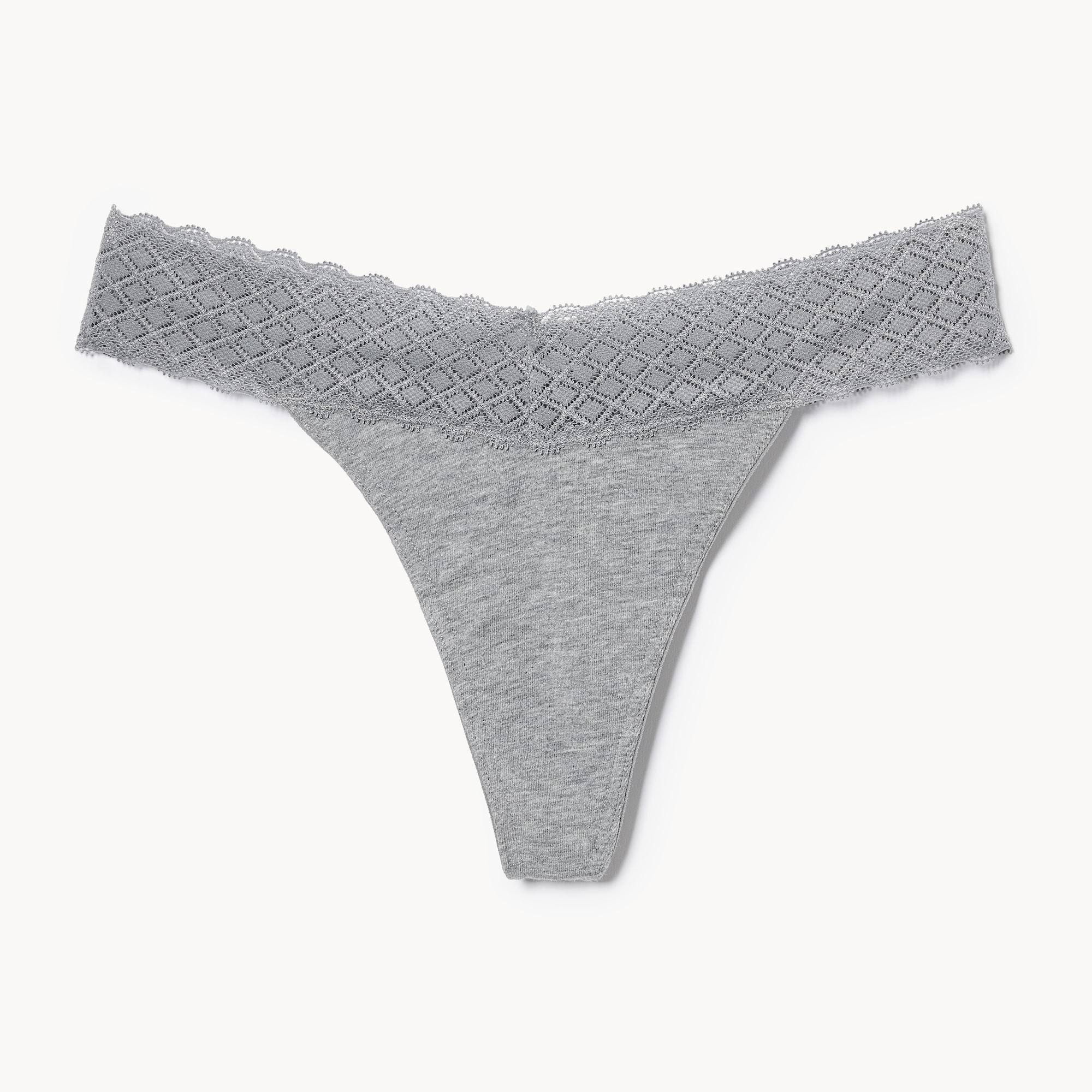 Cotton Lace Thong