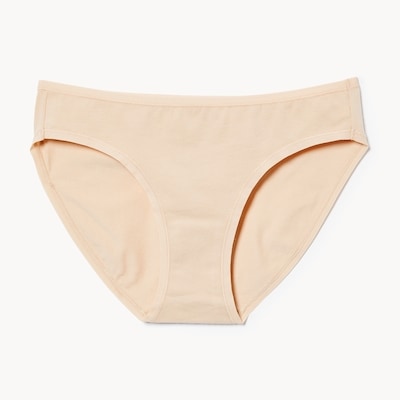 Culotte bikini en coton - Beige
