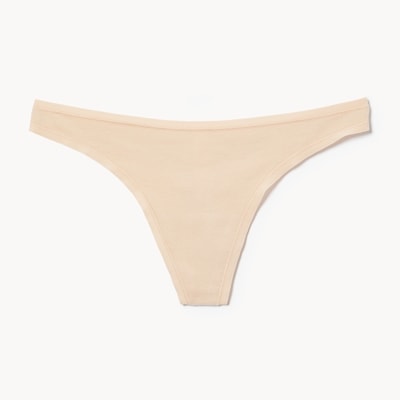 Tanga en coton - Beige