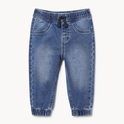 Baby Boys' Medium Wash Denim Jogger - Medium Wash