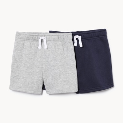 Ens. de 2 shorts en molleton pour bébés garçons - Marine