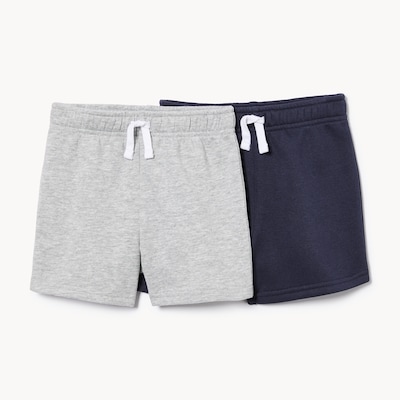 Ens. de 2 shorts en molleton pour bébés garçons - Marine