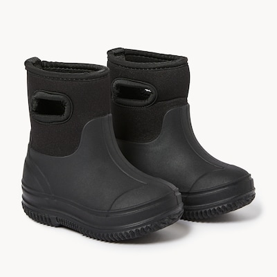 Bottes de pluie en néoprène pour petits garçons - Noir