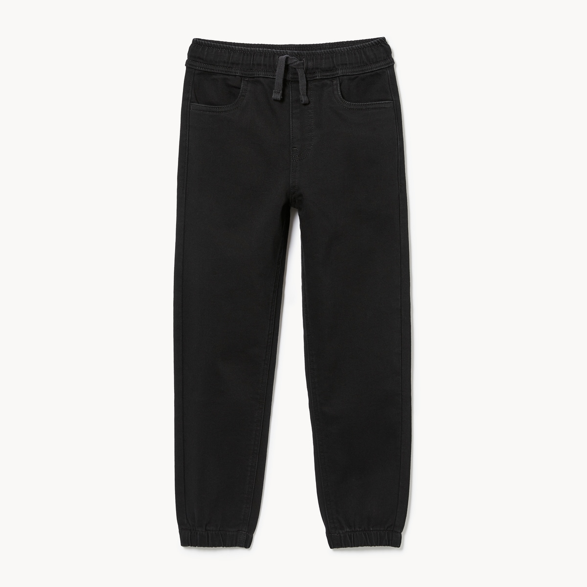 Pantalon de jogging dlav fonc en denim, garons