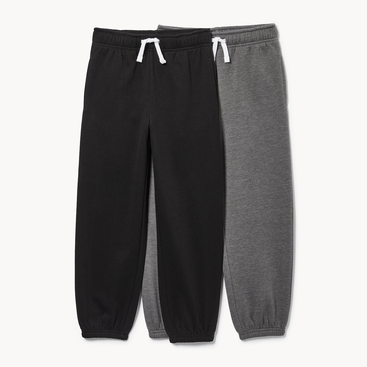 Kid Boys' 2-Pack Fleece Jogger - Dark Grey Mix