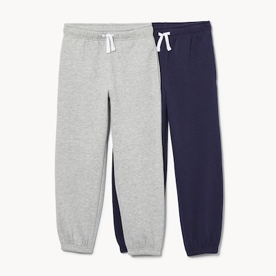 Ens. 2 pantalons de jogging en molleton, garçons - Mélange De Gris Pâle