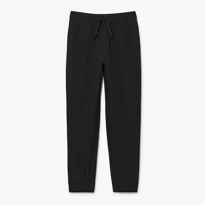 Pantalon de jogging sport tissé pour enfants - Noir JF