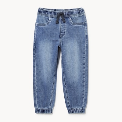 Pantalon jogging denim délavé moyen petits garçons - Laver Moyen