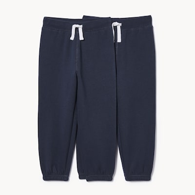 Toddler Boys' 2 Pack Fleece Jogger - Dark Navy