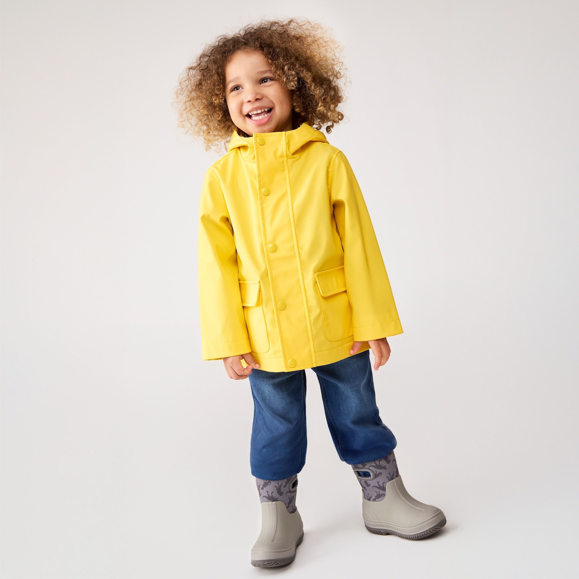Toddlers' Raincoat in Bright Yellow from Joe Fresh