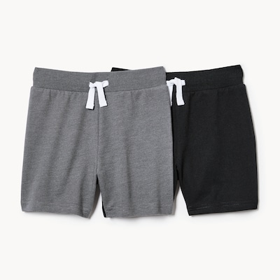Lot de 2 shorts éponge pour tout-petits garçons - Noir JF