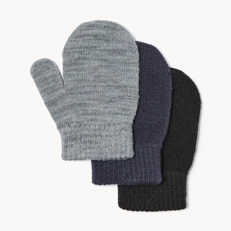 Toddler Boys' 3-Pack Mini Mittens