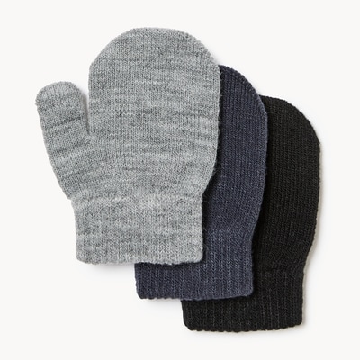 Joe Fresh Toddler Boys' 3-Pack Mittens 1 ea, $6.00/1ea