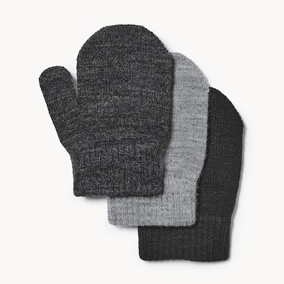 Joe Fresh Ens. de 3 paires de mitaines pour petits garçons 1 ea, 6,00 $/1ch