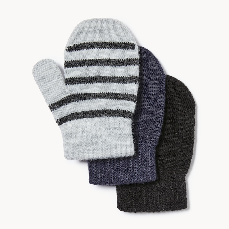 Toddler Boys' 3-Pack Mini Mittens