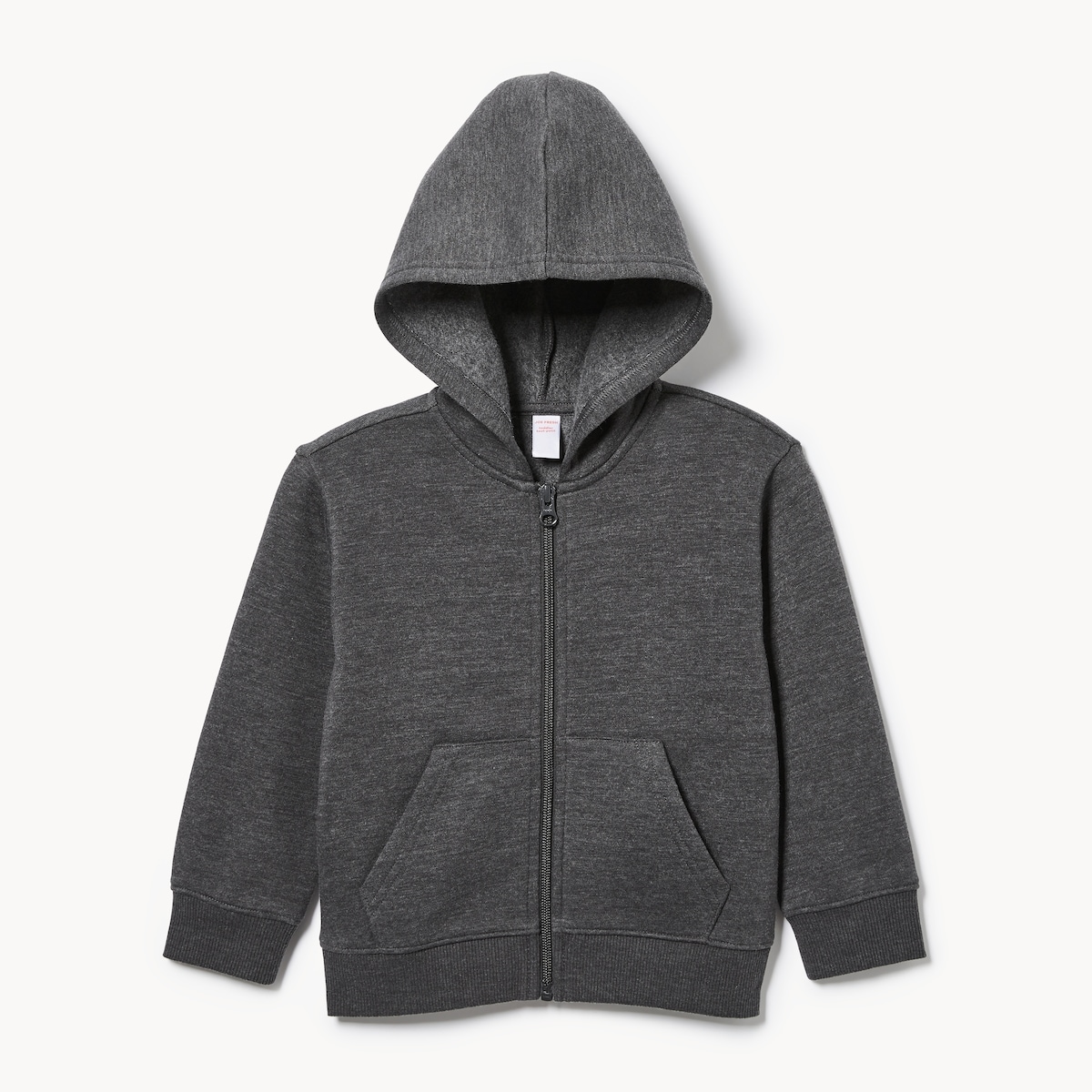 Toddler Boys' Fleece Zip-Up Hoodie - Charcoal Melange