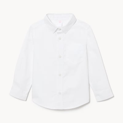 Toddler Boys' Uniform Button-Up Shirt - White