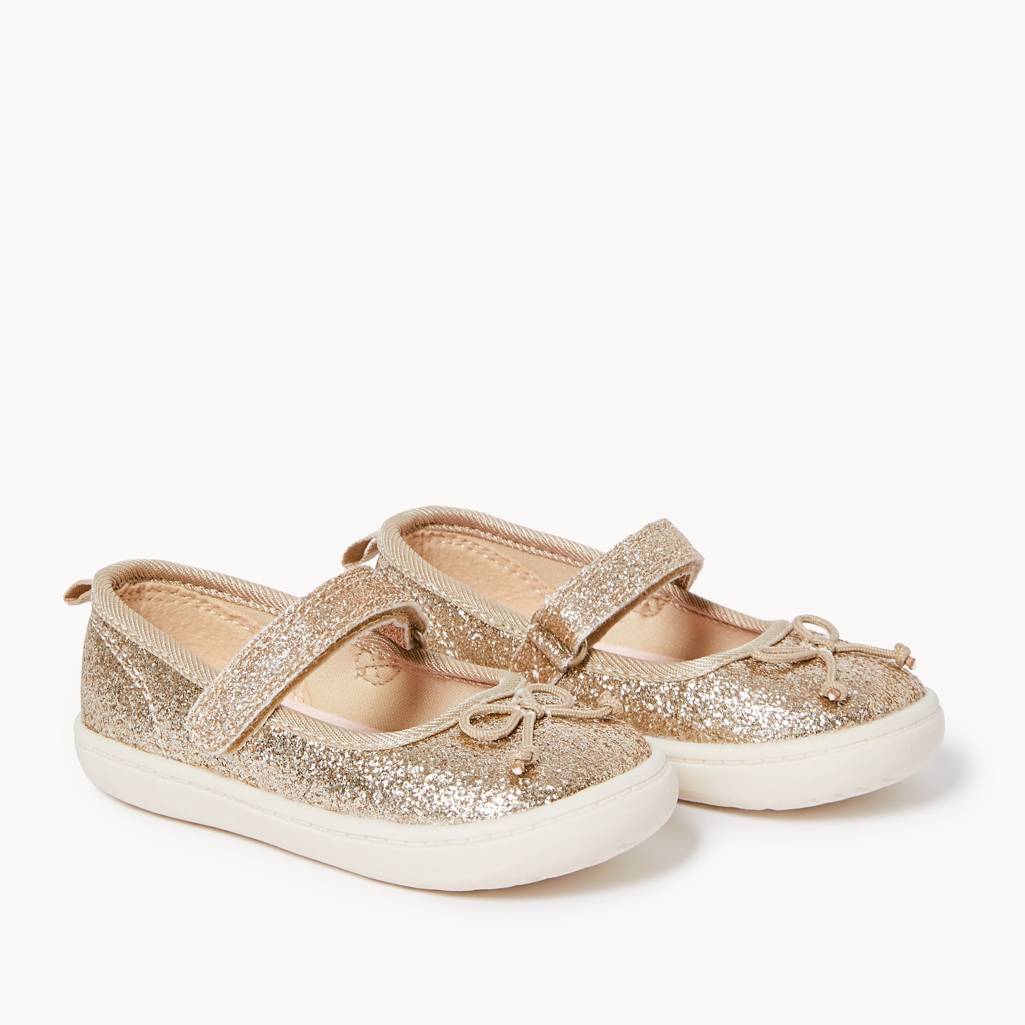 Baby Girls' Ballet Flats in Light Gold from Joe Fresh