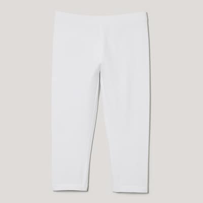Kid Girls' Crop Legging - White