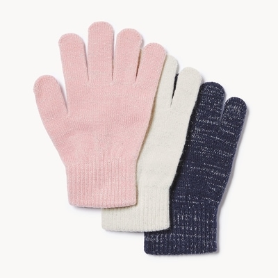 Joe Fresh Ensemble de 3 paires de gants pour filles 1 ea, 6,00 $/1ch