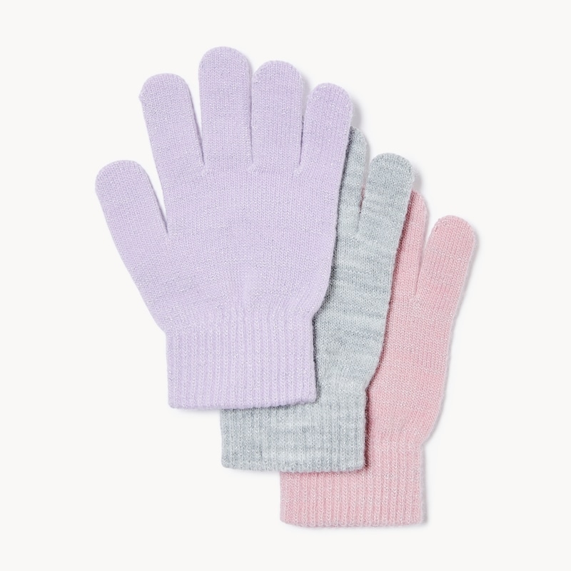 Kid Girls' 3-Pack Mini Gloves