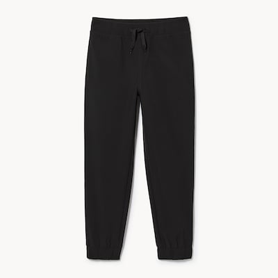 Kid Girls' Active Four-Way Stretch Jogger - JF Black
