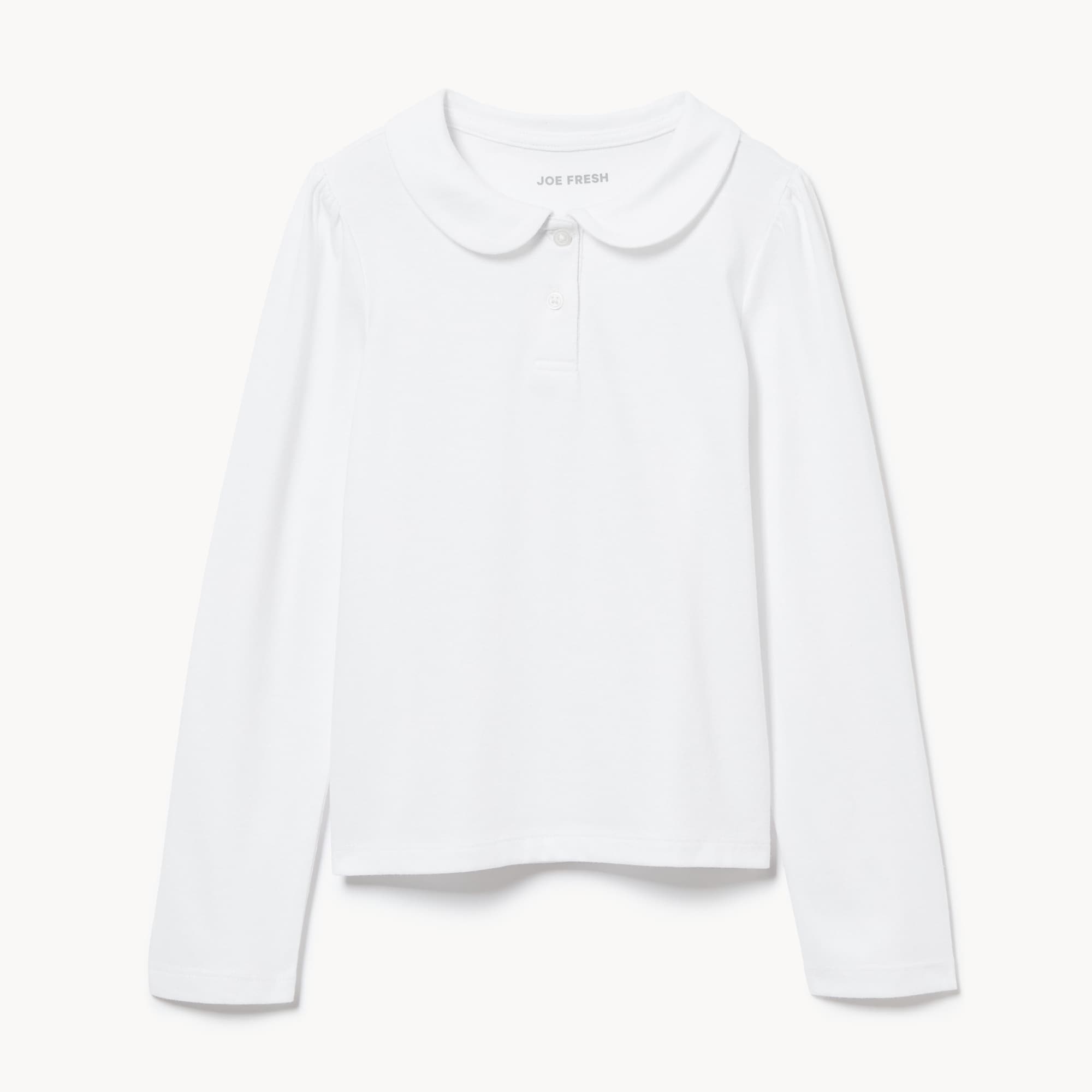 Kid Girls' Collared Uniform Long Sleeve Top