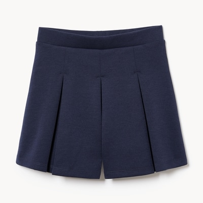 Kid Girls' Pleated Uniform Skort - Dark Navy