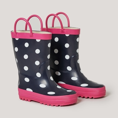 Toddler Girls' Rubber Rain Boots - Navy