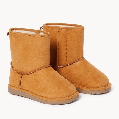 Bottes chaudes pour petites filles - Brun