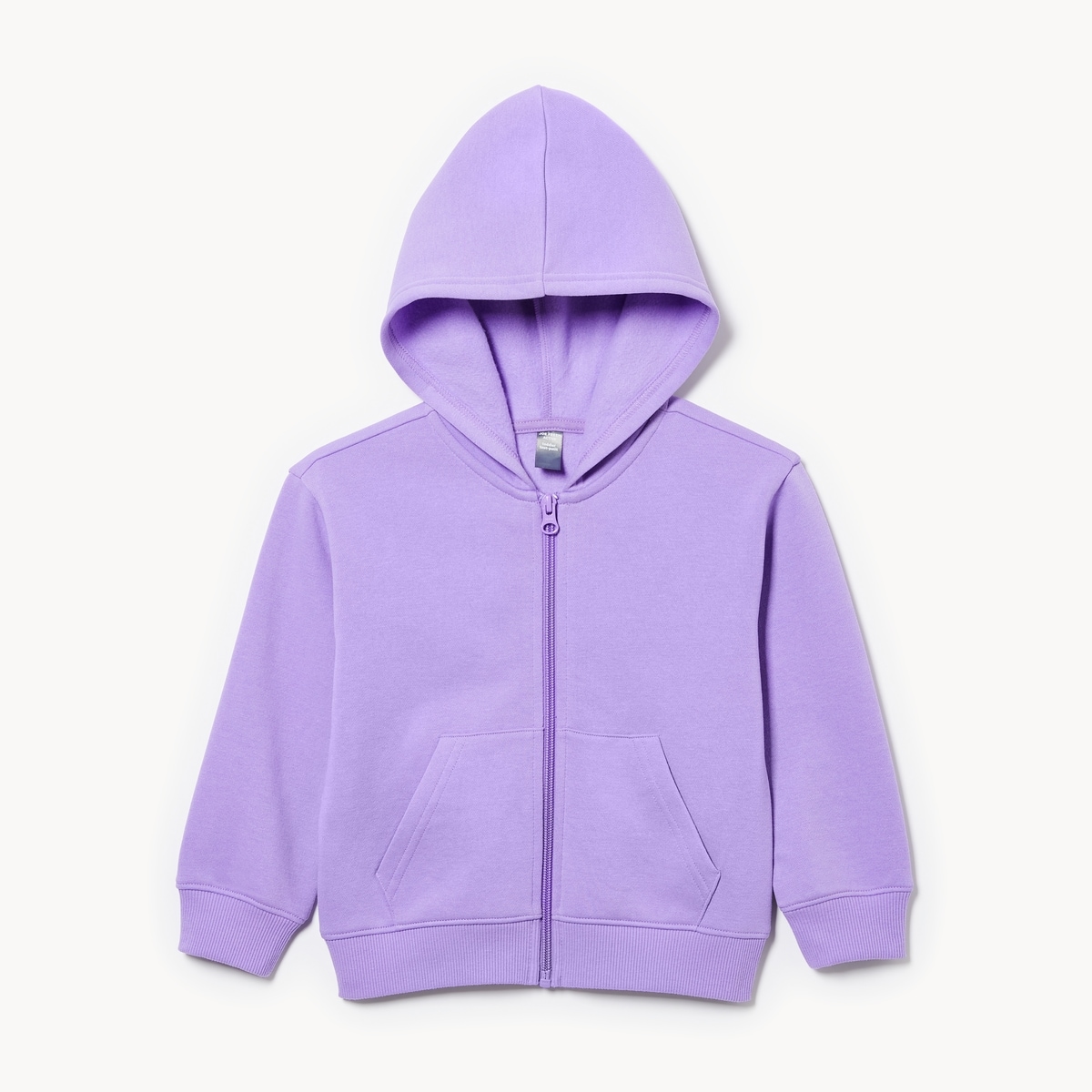 Haut capuchon sport en molleton fermeture clair - Lilas